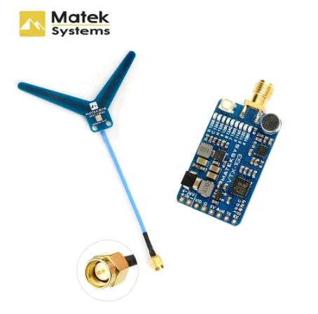 40KM MATEKSYS Matek System VRX-1G3-V2 /ANT-Y1240 1.2/1.3GHz 9CH Wid Band FPV Receiver Video Receiver for FPV Drone Long Range