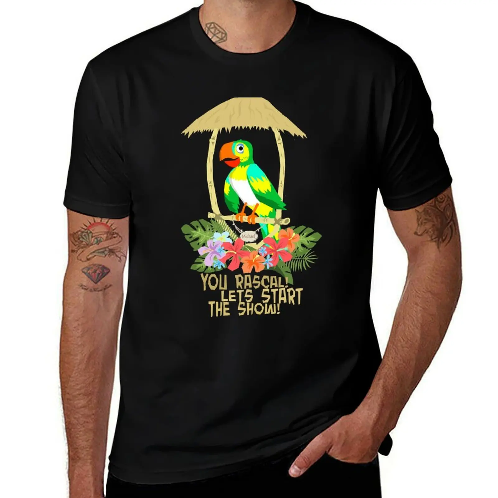 

Tiki Room Michael T-Shirt t shirts for man cotton soft t shirts for man pack white man t shirt heavy cotton T-shirt