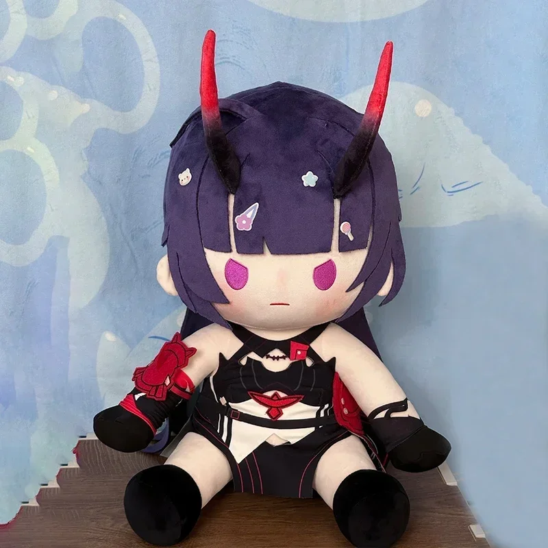 Honkai Impact 3 Raiden Mei Stuffed 40cm Game Sitting Cotton Body With Clothes Soft Pillow Anime Figure Xmas Gift