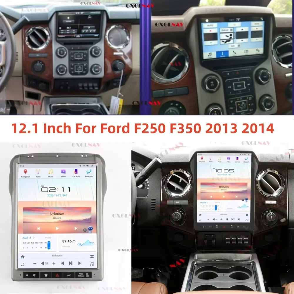 

12.1 INCH Android For Ford F250 F350 2013 2014 Car Video Player Radio GPS Navigation Stereo Multimedia Head Unit Screen Qualcomm