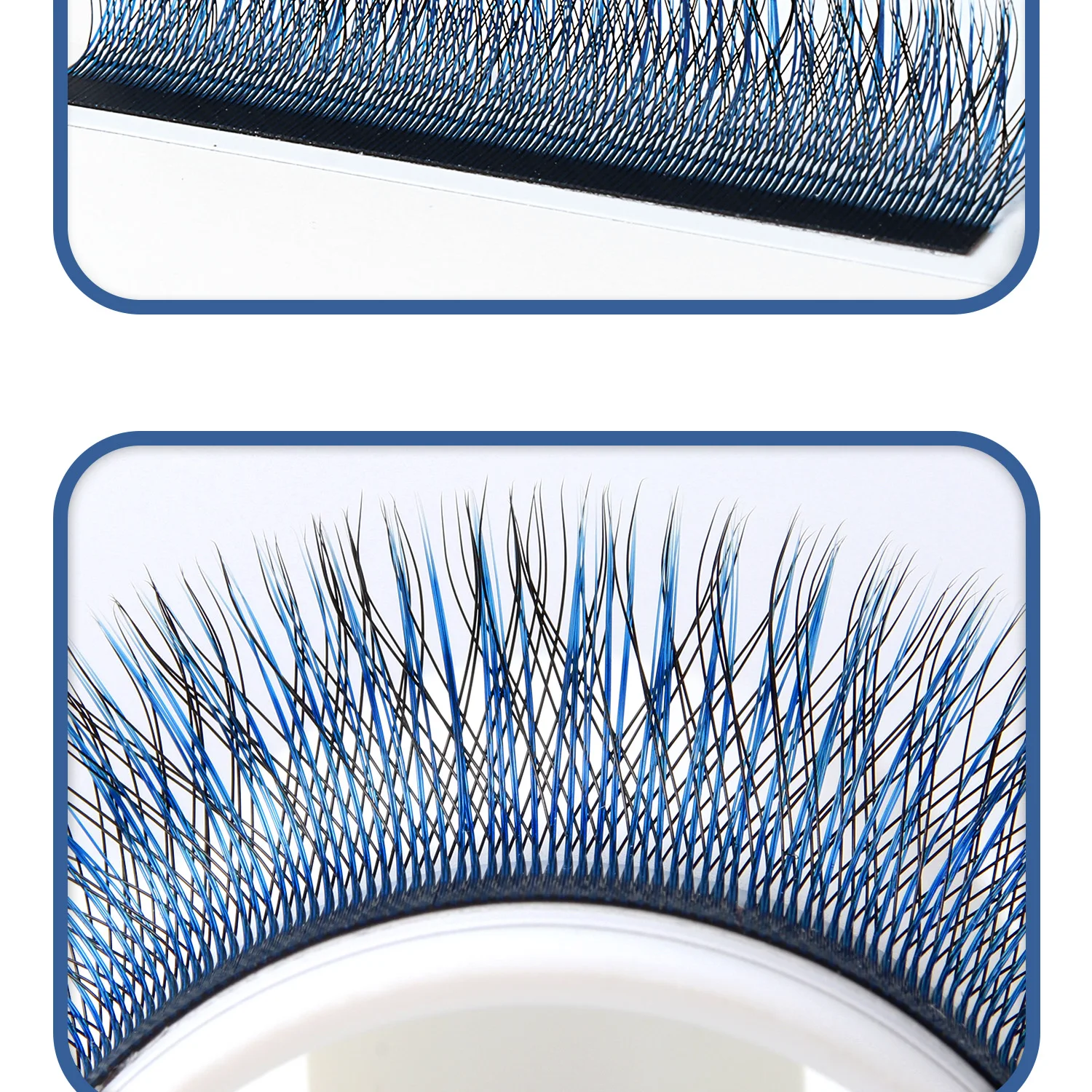 Befer Beauty Lila Rosa Blau Farbige 3D W Wimpernverlängerung 8-13mm Grün Bunte Wimpernverlängerung Professionelles Wimpernzubehör – Detail 14