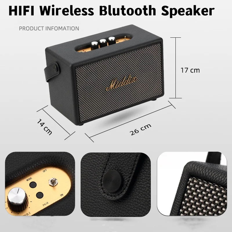 ブルートゥースワイヤレススピーカー,ホームシアター,屋外ブームボックス,ポータブル木製デスクトップ,スーパーベース,サブウーファー