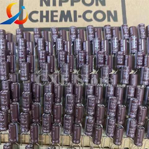 50PCS KY 50V10UF Volume 5X11MM NCC Electrolytic Capacitors EKY-500ETC100ME11D 10UF 50V NEW