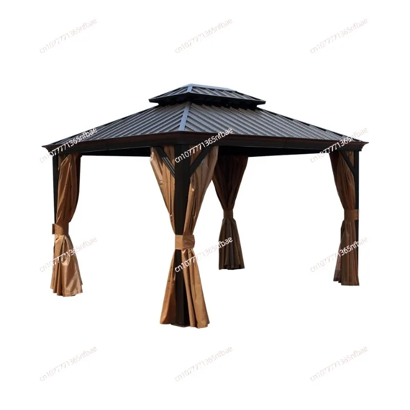

Aluminum alloy pavilion outdoor courtyard new Chinese garden European ancient building four corners sunshade canopy