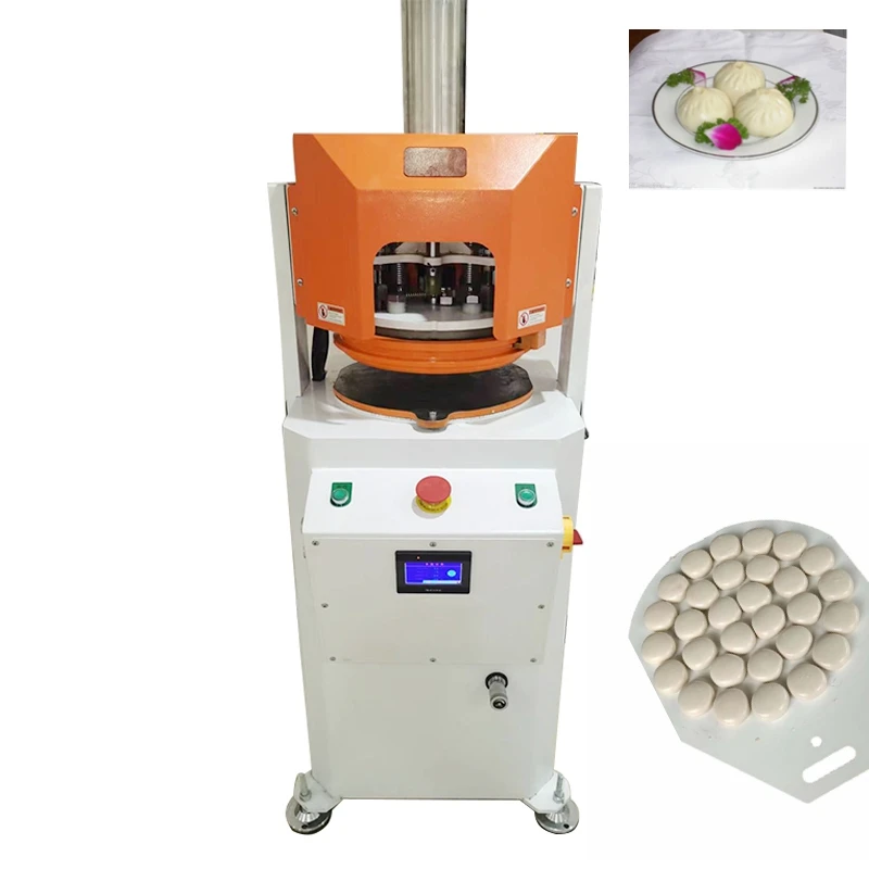 เครื่องแบ่งและแป้งกลมอัตโนมัติ30g 60g 80g 100G สำหรับขนมปังพิซซ่าขนมปังเกี๊ยวนึ่ง