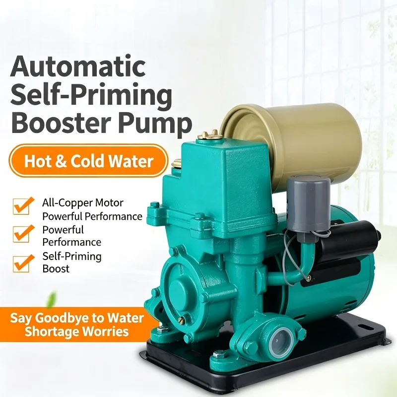 220V Automatic Self-Priming Silent Water Booster Pump For Household Water Heater Tap Pipeline Water Supply