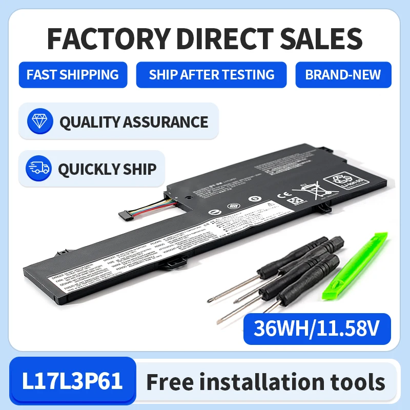 Somi-batterie l17l3p61 für lenovo, l17c3p61, l17m3p61, l17m3p61, lenovo ideapad 320s-13ikb (81ak) yoga 720-12ikb yoga 330-11igm