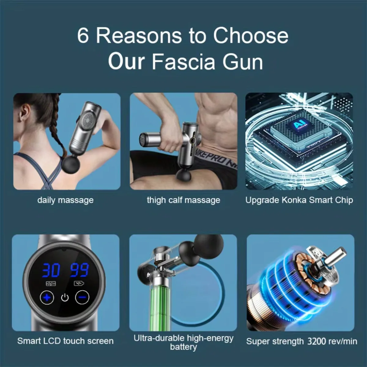 Portable Deep Tissue Massage Gun 4