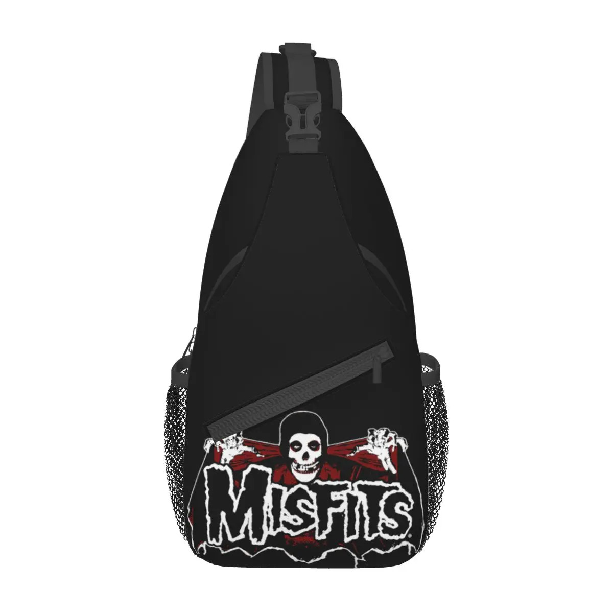 Misfits Horror Punk Rock Band Sling Bags Accessories Trendy For Female Waist Bag