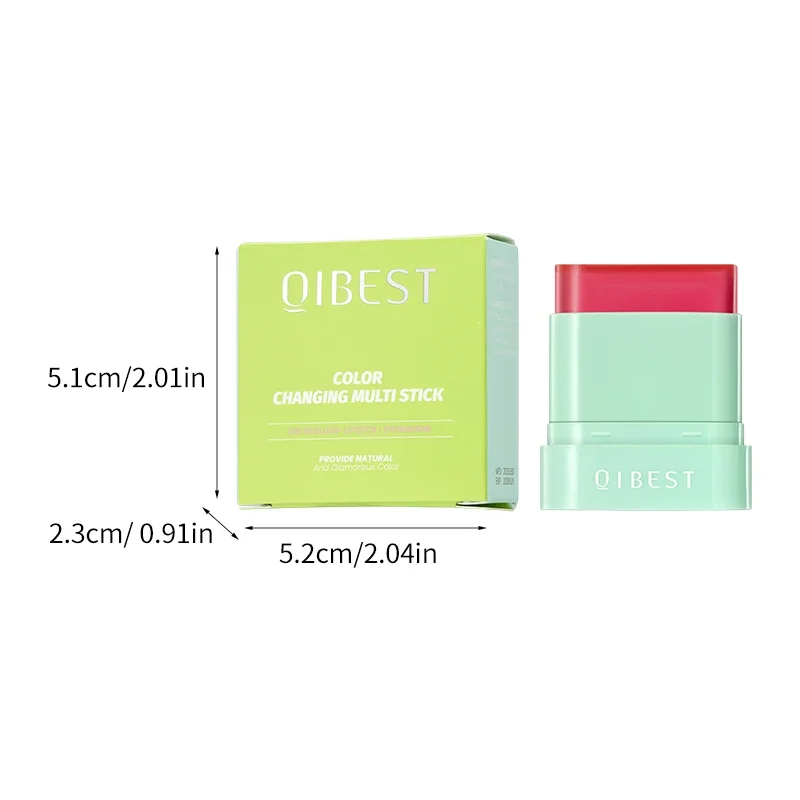 3-in-1 multi-function makeup stick, powder blusher lipstick eye shadow, waterproof and sweat proof, create a perfect makeup