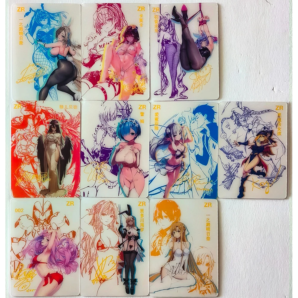 Anime Goddess Tales DIY ACG Boys Game Toys Collectible Cards Christmas Birthday Gifts Board 20PC/Set Game 3D Changing Cards