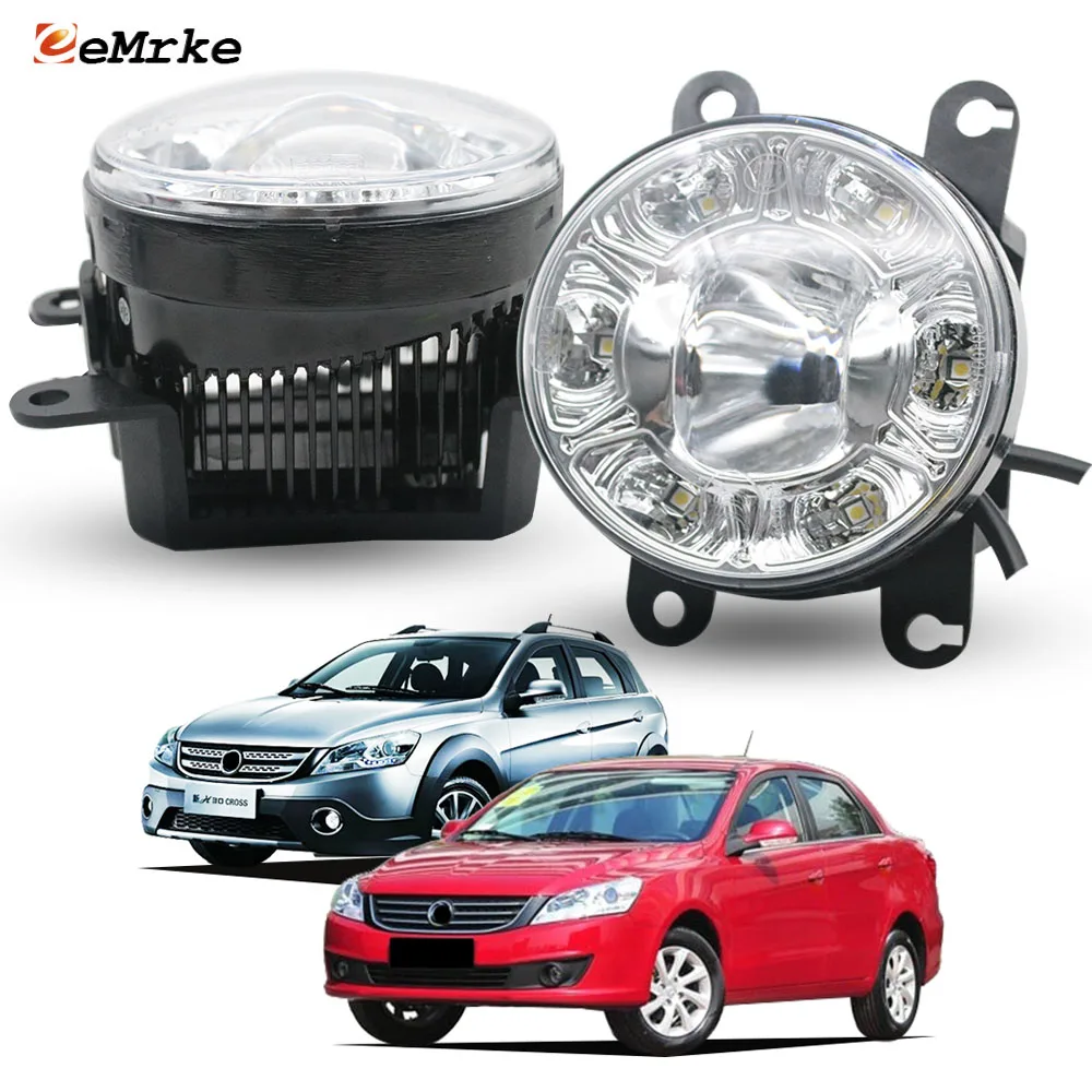 

3.5 IN Easy Install Led Fog Light PTF with Lens 6-Point DRL Lamp E-MARK E4 DOT. for Dongfeng H30 Cross 2014-2018, S30 2014-2017