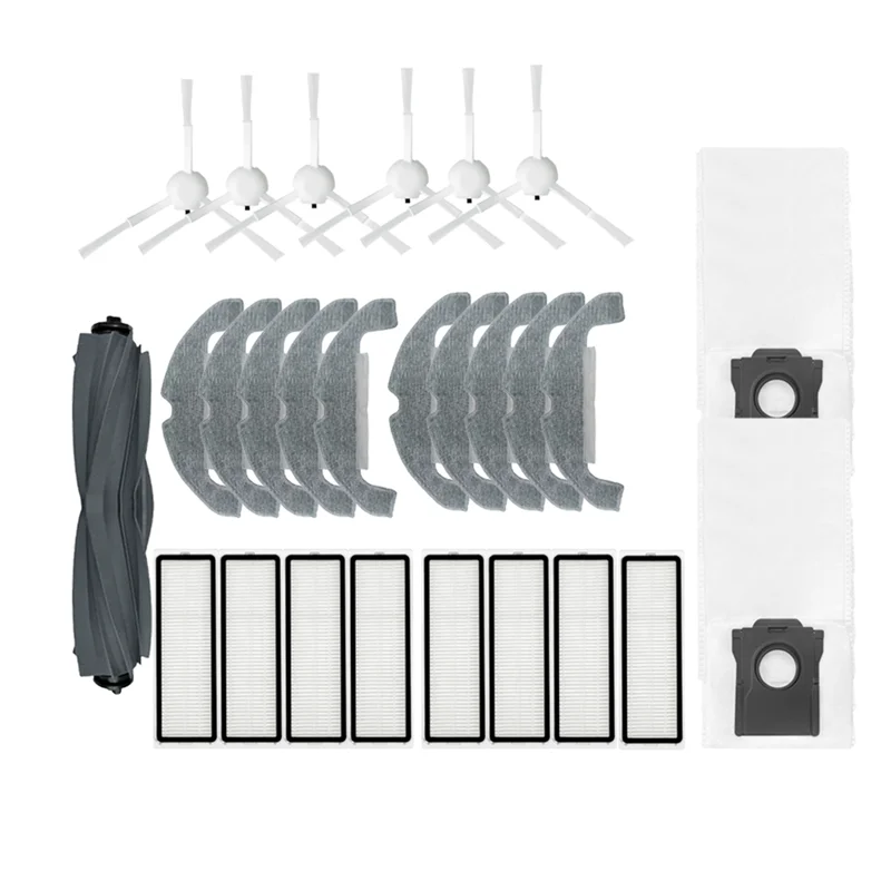 الترويج! استبدال أجزاء الملحقات ل Dreame D10 Plus Gen 2 RLD32GD فرشاة مطاطية فرشاة جانبية فلتر Hepa ممسحة القماش كيس لجميع الغبار