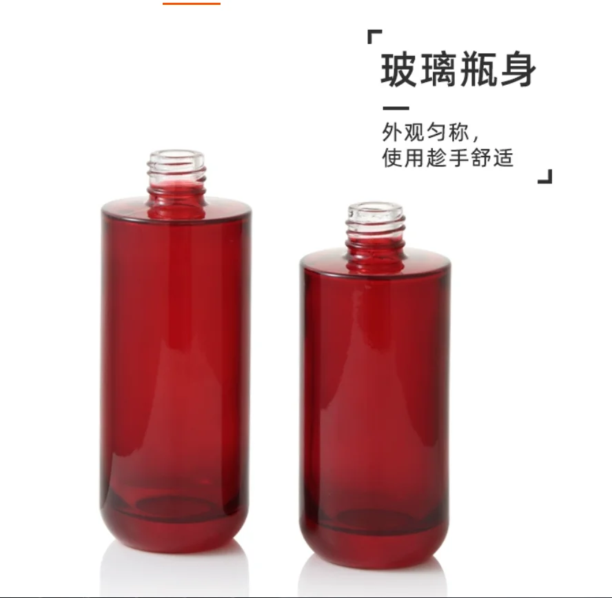 30 ml-120 ml witte glazen fles zwarte pomp serum/lotion/emulsie/foundation/essentie toilet toner water huidverzorging cosmetische verpakking