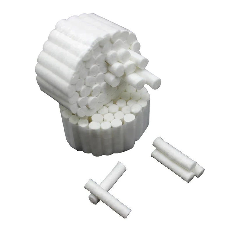 Rollos de algodón quirúrgico médico Dental desechables, limpieza blanqueadora de dientes, rollo de algodón 100%, consumibles para dentistas, materiales clínicos