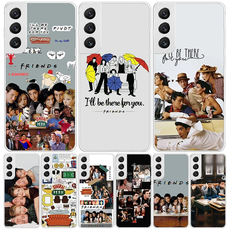 Friends Tv Show Funny Family Case Phone Cover for Samsung Galaxy S24 Ultra S23 Plus S22 + S21 S20 FE S10E S10 S9 S8 S7 Edge Tren