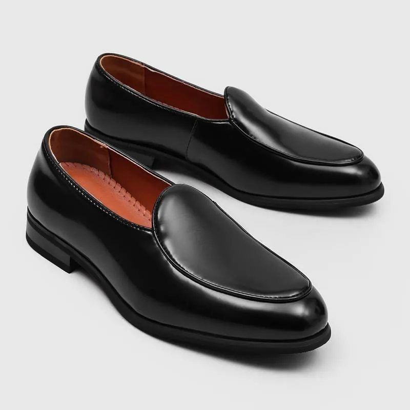 

NEW Men's Patent Leather Loafers Slip On Dress Shoes Business Casual Comfortable Formal Shoes No Lace Office Wedding Daily Wear