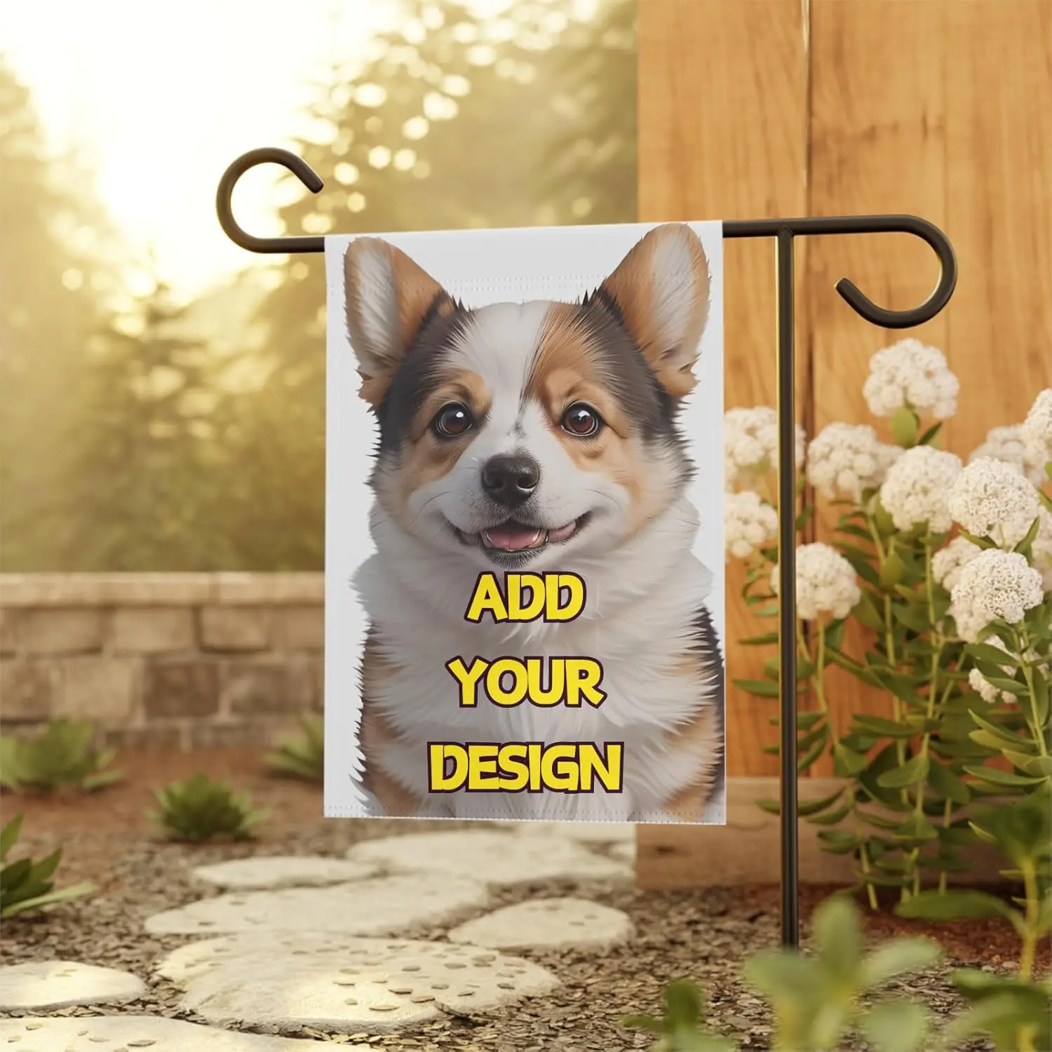 Custom Garden Flag for Outdoor Personalized Double Sided Flags Design Your Own Picture Logo Text Yard Flag for Outside Lawn Pati