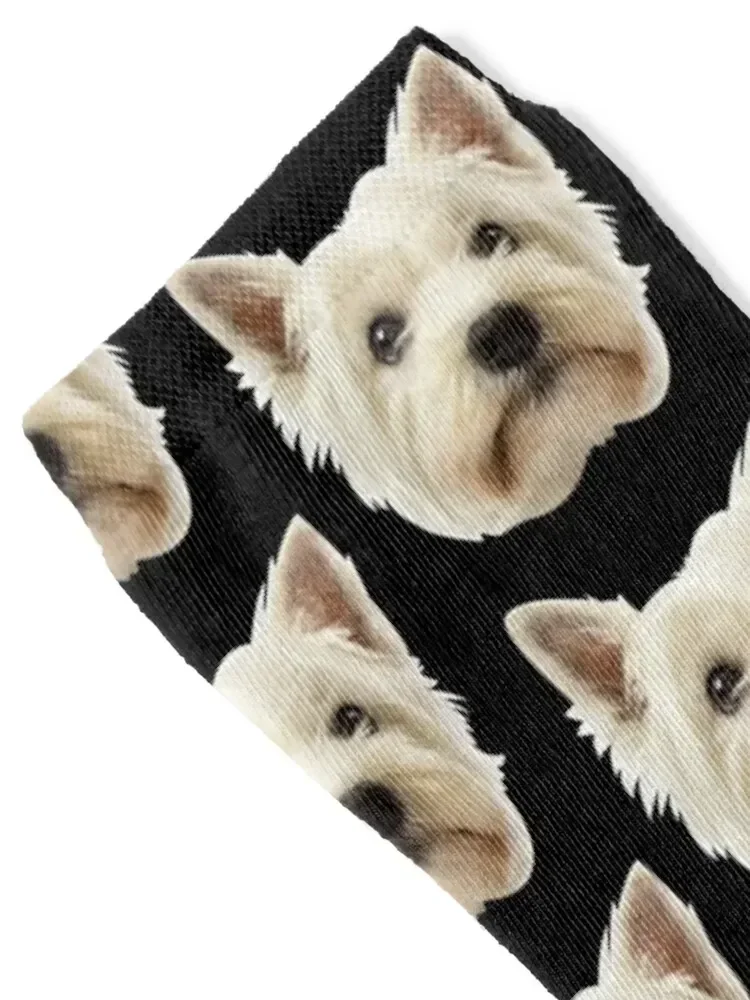Westie Face Socks Soccer christmas stocking shoes golf Socks Girl Men's