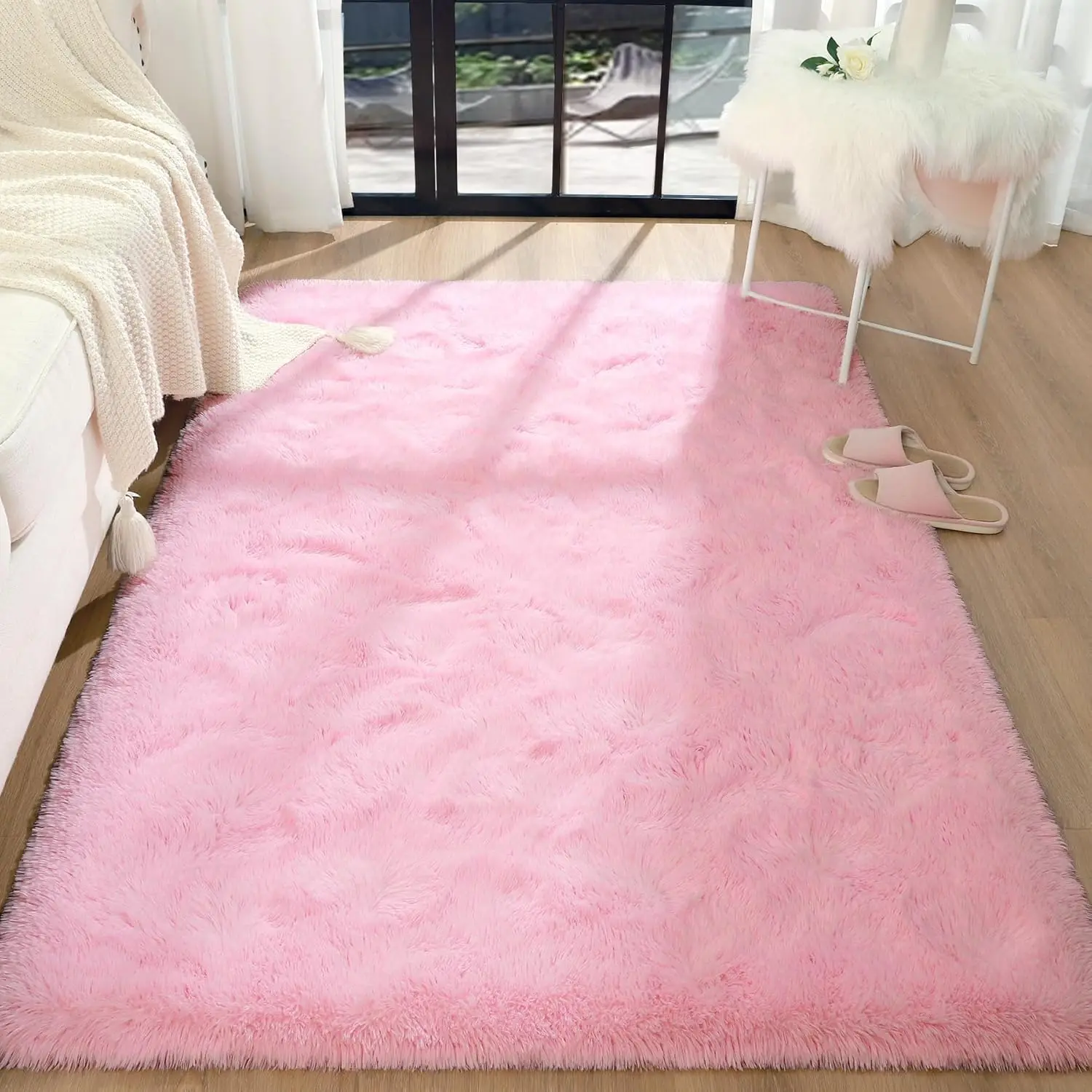 NOAHAS Large Carpet for Living Room Decor Rugs Fluffy Thick Plush Carpet For Bedroom Large Area Rug Crawling Mat For Baby Kids