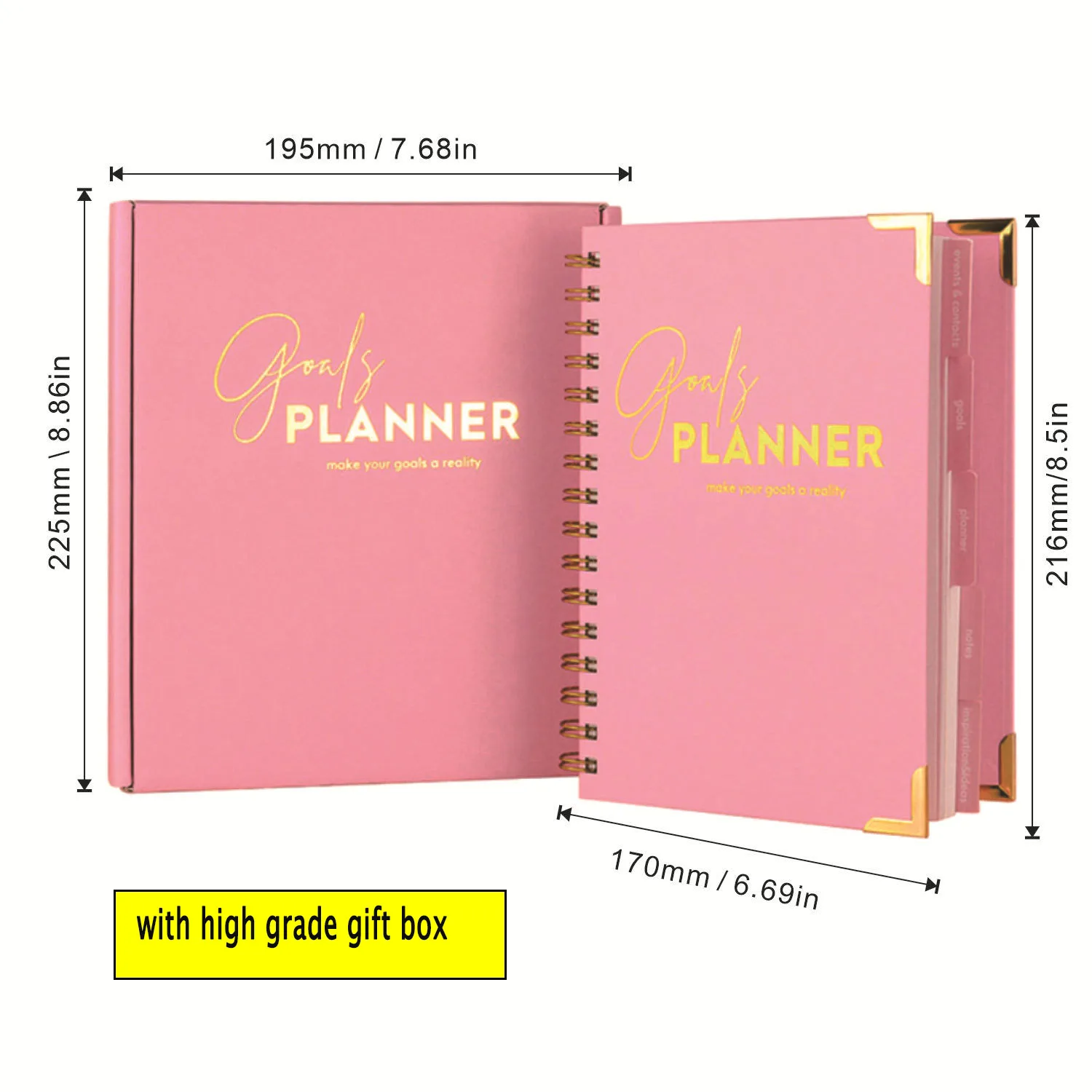 2025 Planner Schedule Notebook Goal Coil Wedding Notebook Exercise Book Target Book Birthday Gift