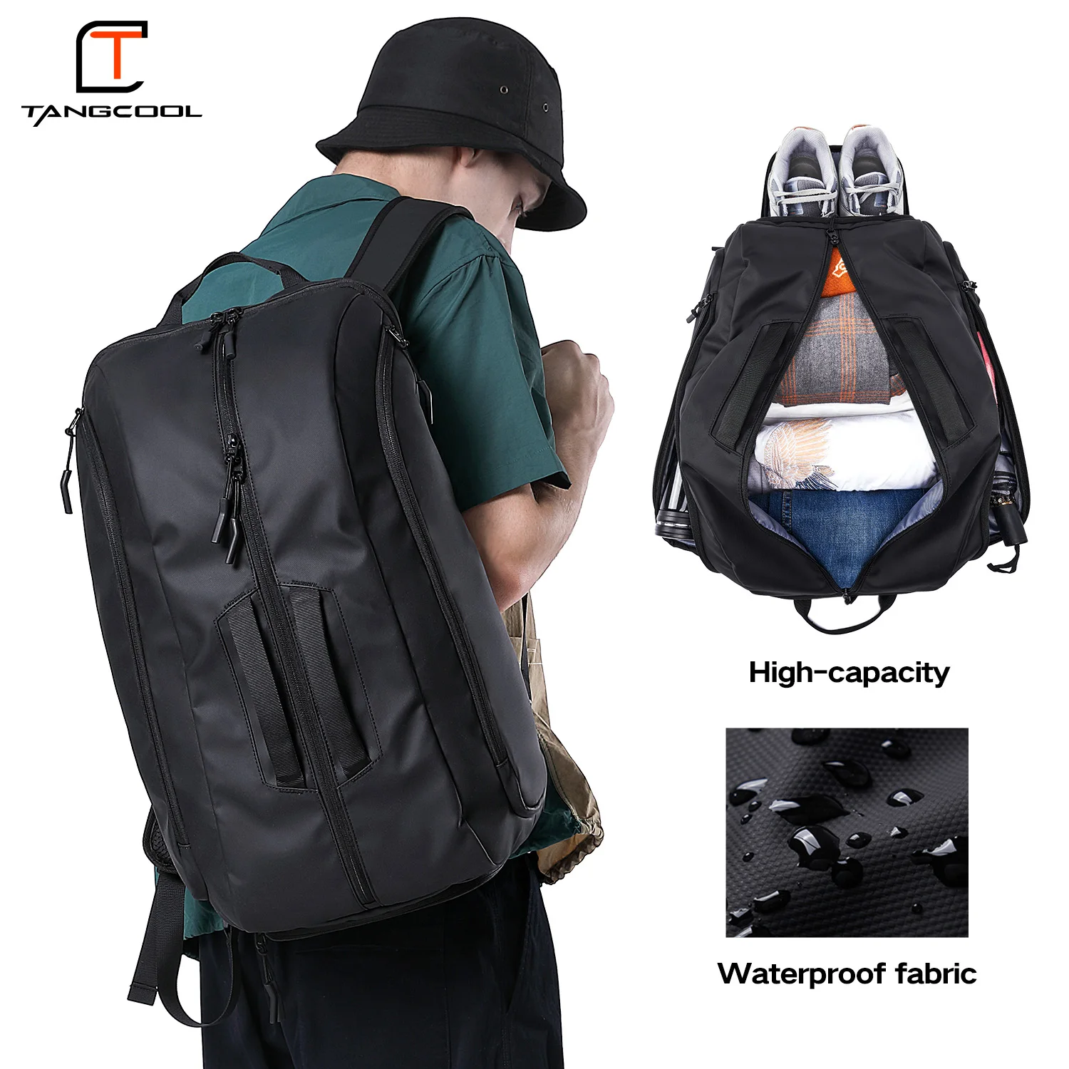 New Design Carry On Men\'s Backpack For Traveling On Airline Waterproof Portable Black backpacks For women