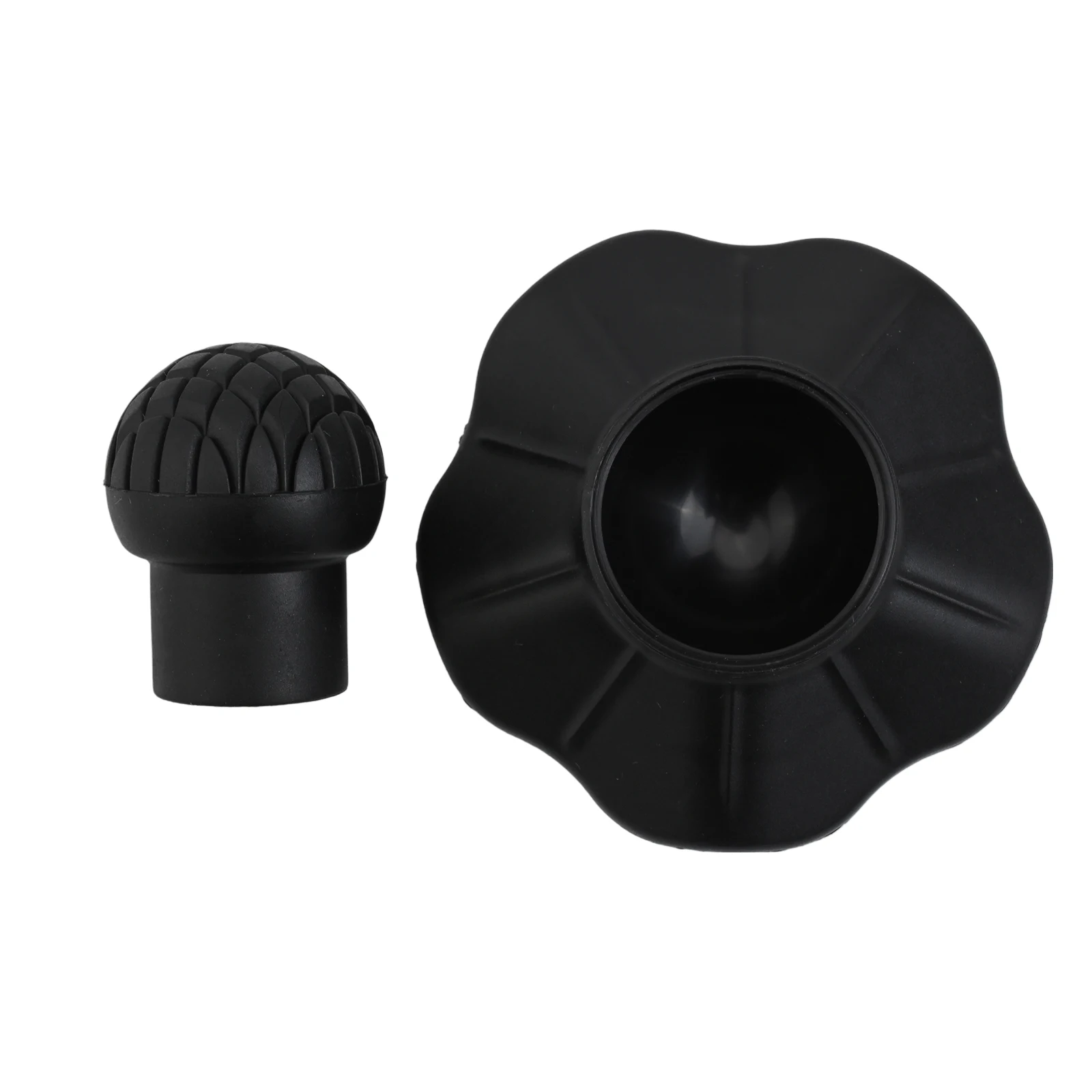 4er-Pack Campingstuhl-Fußpolster, Kunststoff, rutschfeste Beinabdeckungen, Anti-Sink, für Outdoor-Wanderungen, 13 mm, 15 mm, 16 mm, Schwarz – Detail 5