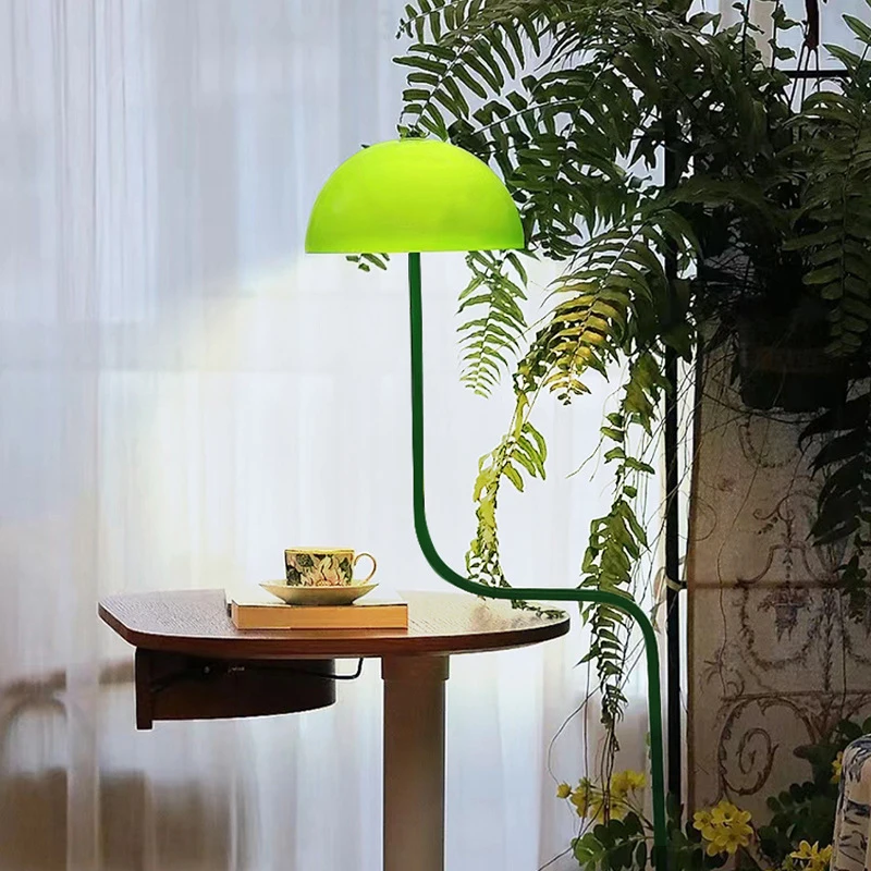 Temar Noordse Groene Vloerlamp Mode Kunst Moderne Familie Iiiving Kamer Slaapkamer Creativiteit Geleid Decoratief Staand Licht