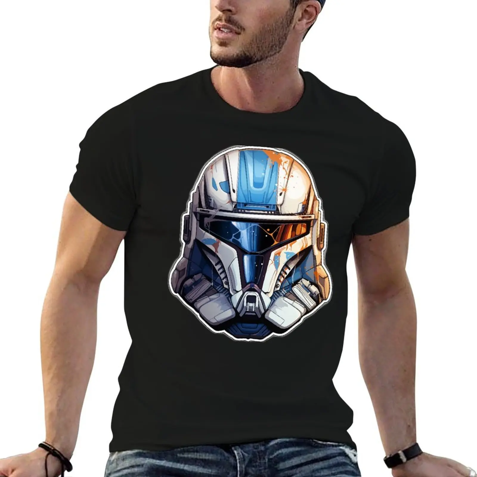

Trooper Helmet T-Shirt man t shirt graphic funny t shirts dark humor man t shirts cotton T-Shirt