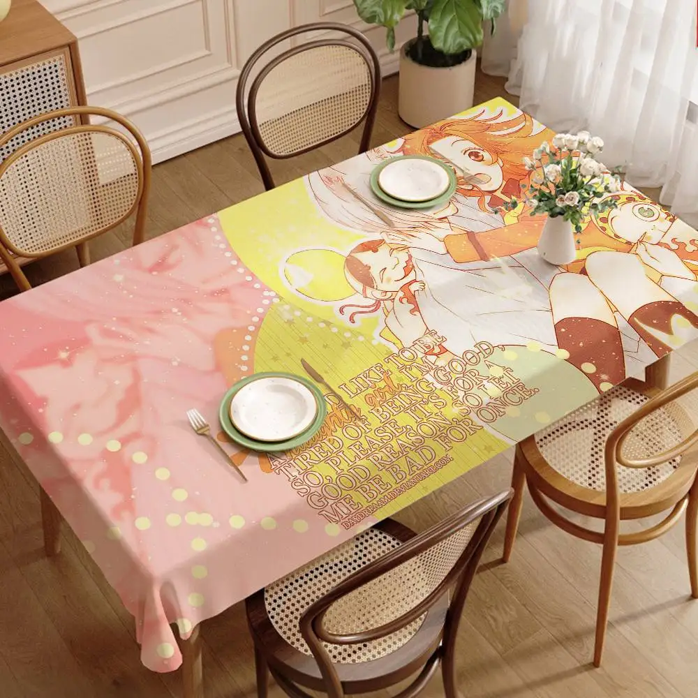 K-Kamisama Kiss Vintage Magazine Tablecloth Birthday Party Wedding Christmas Table Cover Wipe Desk Cloth Decor Covers Rectangle