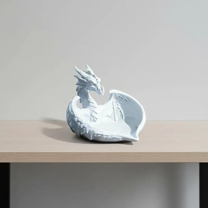 @*Dragon Shaped Jewelry Storage Tray Drop Resistant Thick Resin Key Bracelet Organizer for Entryway Daily Use