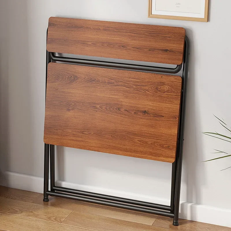 AOLIVIYA Foldable Computer Desk Simple Desk Folding Table Study Table Home Desk Bedroom Bedside Double Small Table