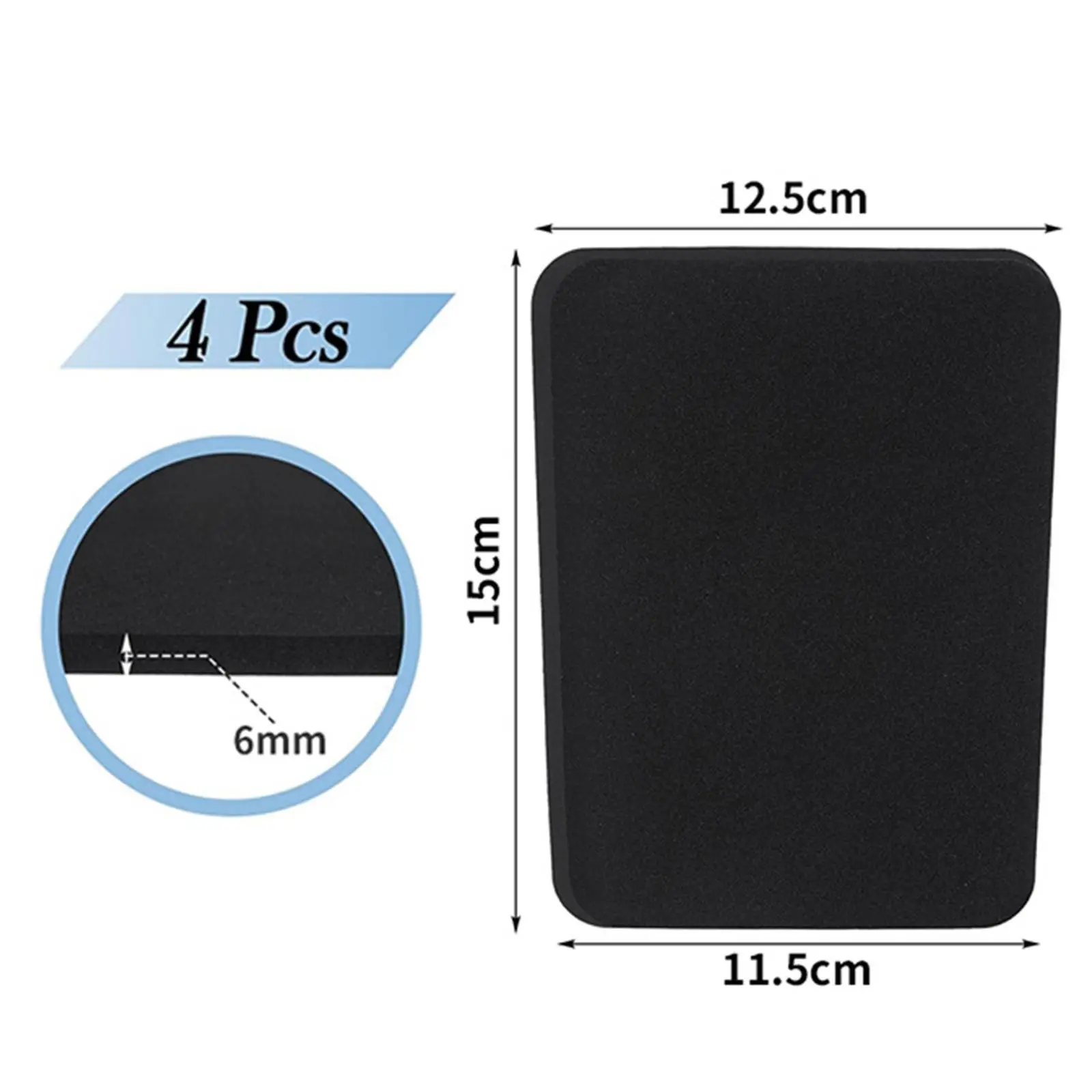 4 قطعة واقيات قصبة التزلج بطانة مريحة للرجال والنساء عالية الأداء متعددة الوظائف هدايا احترافية ملحقات حامي أسود