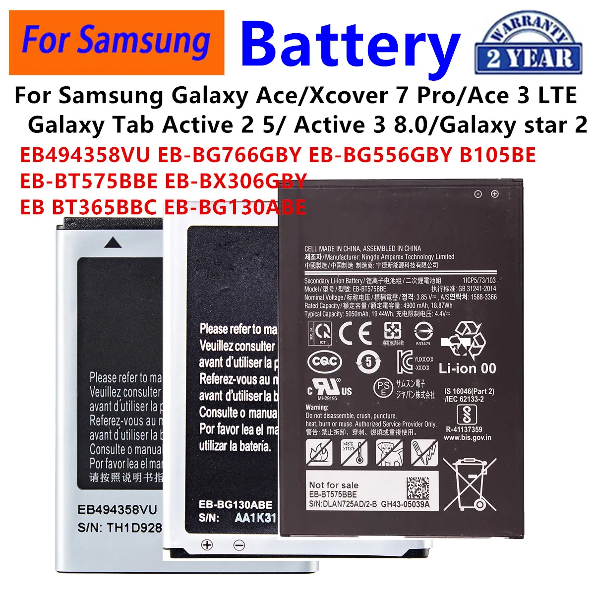 

Совершенно новый EB 494358 Аккумулятор VU 1350 мАч для Samsung Galaxy Ace S5830 S5660 S7250D S5670 i569 I579 GT-S6102 S6818 GT-S5839i