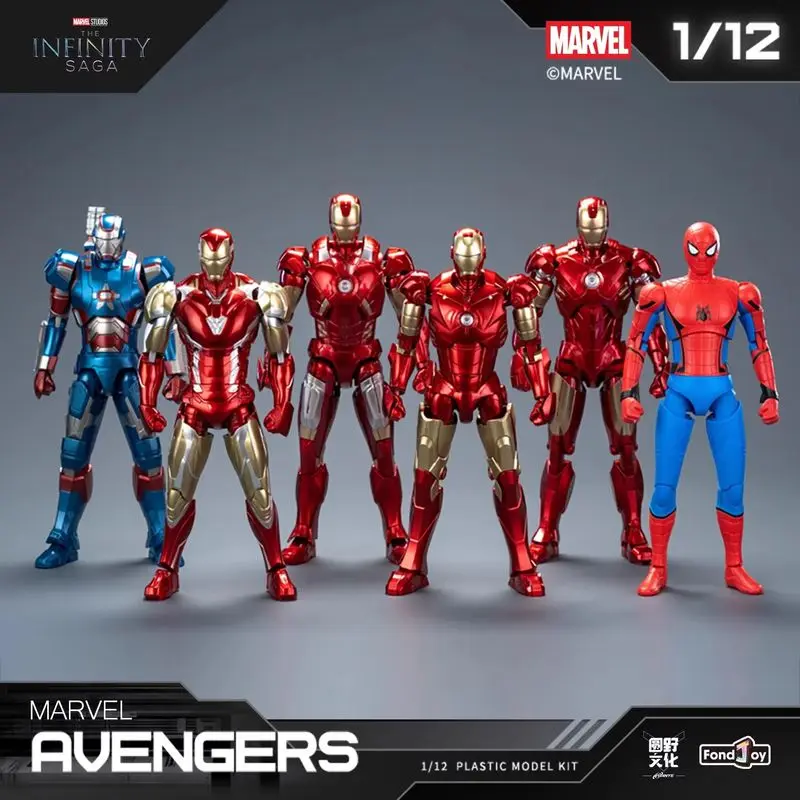 Серия Marvel Infinity Saga, слепая коробка, загадочная коробка, встроенный Железный человек, Человек-паук, модные коллекционные фигурки, украшение для рабочего стола