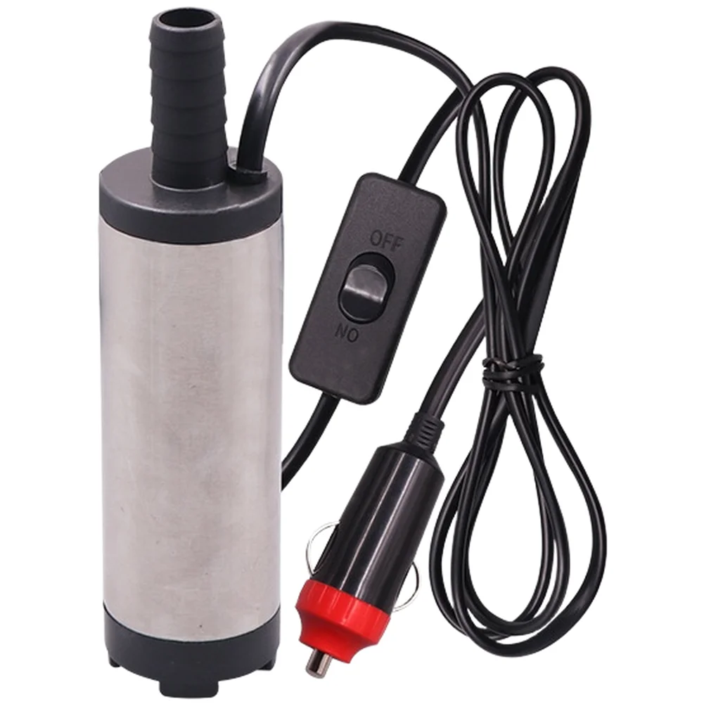 12V 24V DC Submersible Water Pump for Car Oil Transfer with Detachable Filter Screen and Aluminum Alloy Construction