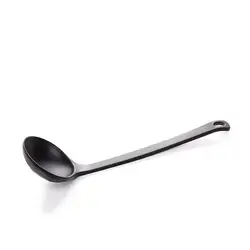 Soup Spoon Black Matte Ladle Spoon Plastic Japanese StyleS Melamine Kitchen Tableware AntiFall Spoon 8 Styles Available 30E