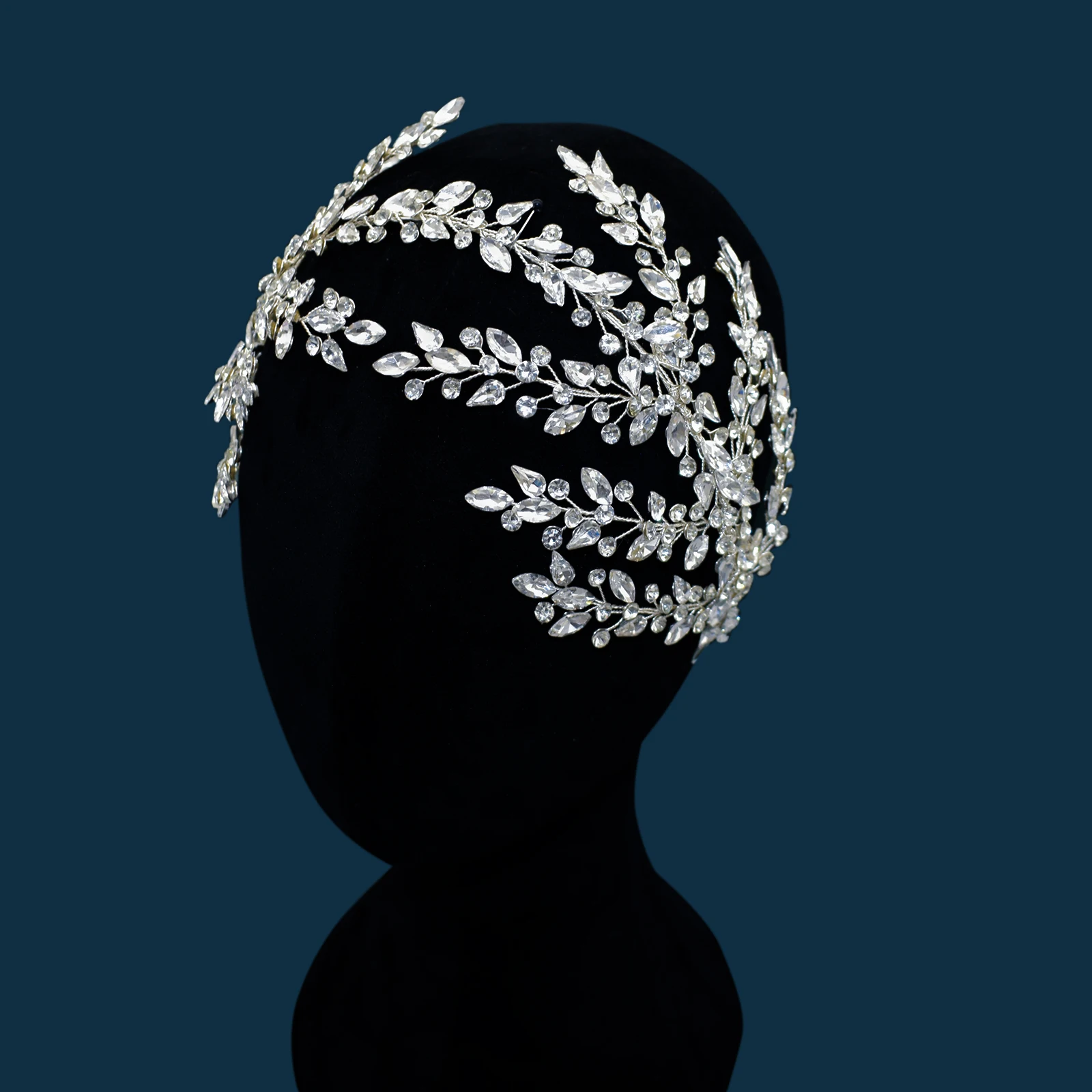 

DZ108 Luxury Wedding Headpiece Rhinestone Bride Headwear Crystal Brides Diadem Pageant Crown Bridal Headband for Women Tiara