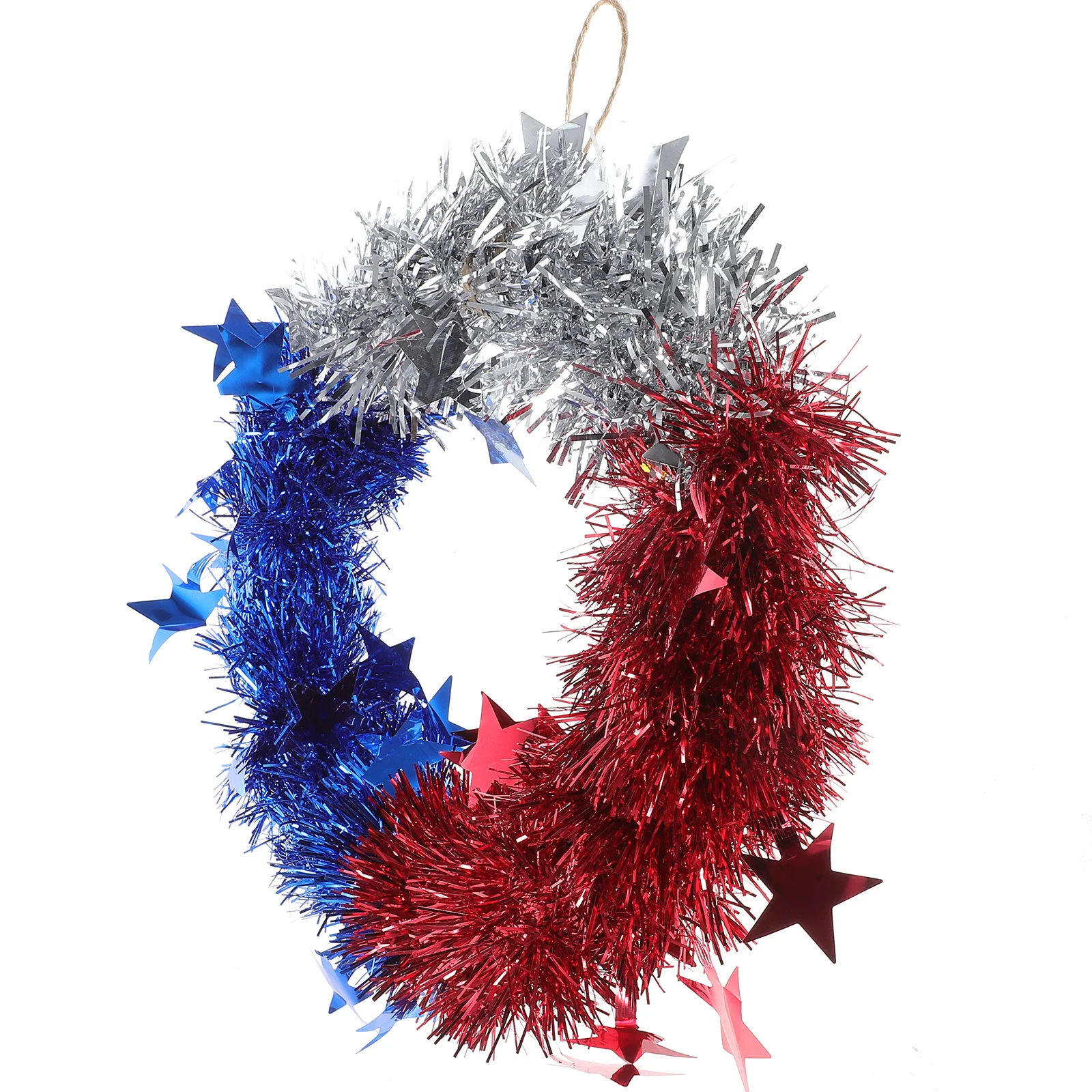 

Patriotic Red White Blue Wreath For Front Door Outdoor 4Th Of July Independence Day Decoration Gate Hanging