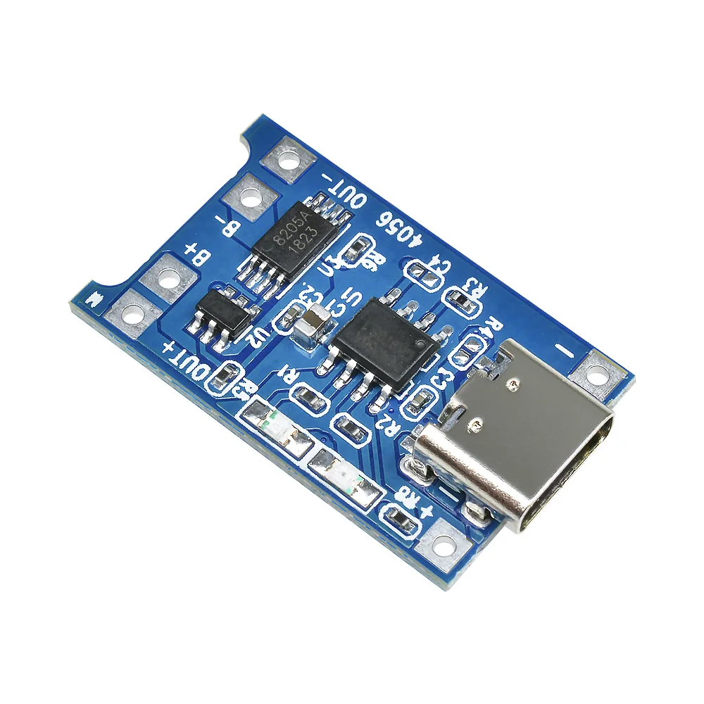 10 Buah Micro USB 5V 1A 18650 TP4056 Modul Pengisi Daya Baterai Lithium Papan Pengisi Daya dengan Perlindungan Fungsi Ganda 1A Li-ion
