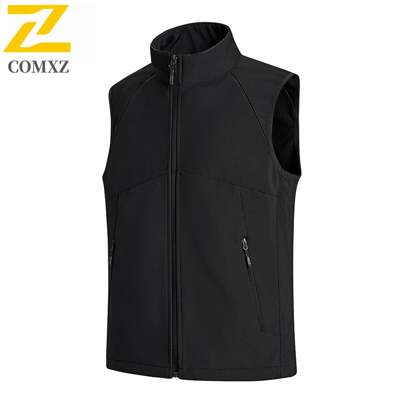 COMXZ New Mens Winter Vest Outdoor Hiking Windproof Sleeveless Jacket Fashionable Fishing Lightweight Comfortable Casual Coat