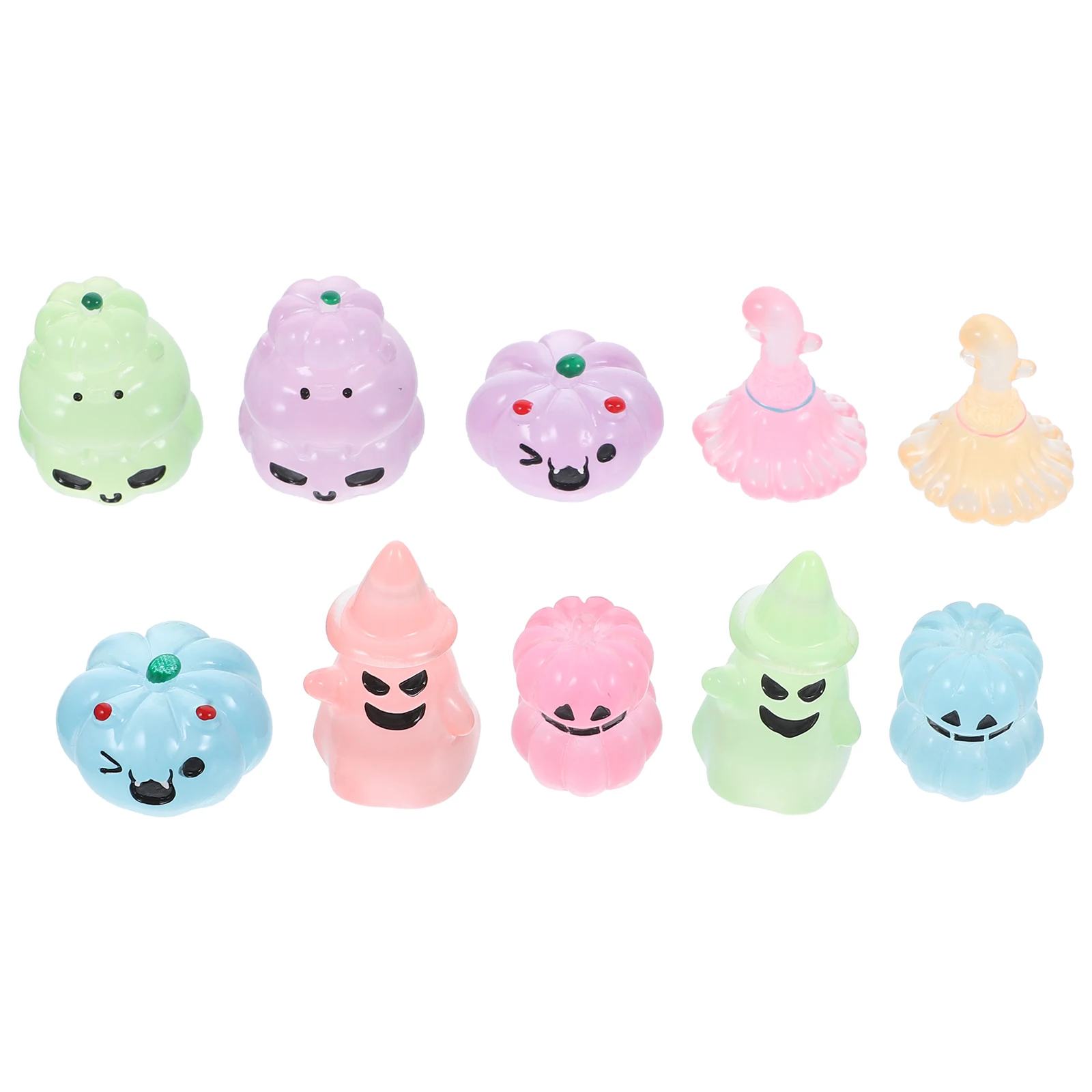 

1 set 1 Set Resin Glow In The Dark Halloween Miniature Ornament Micro Landscape Party Decoration Props Gift Bag Fillers Desktop