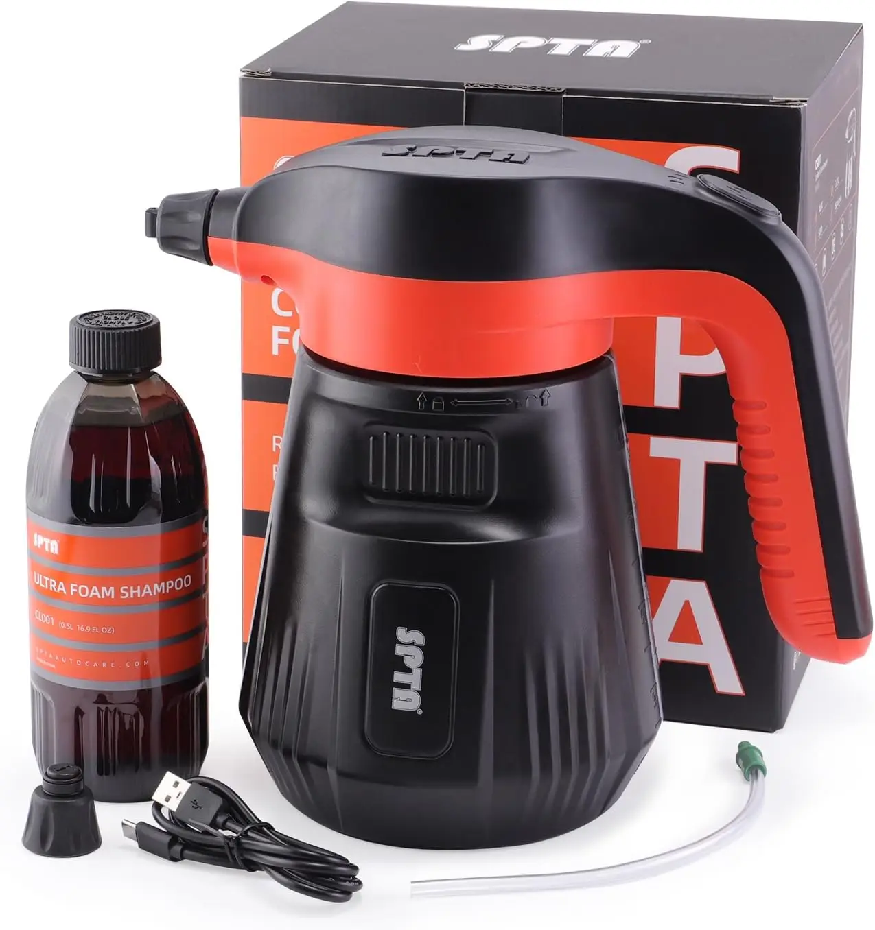 

Electric Car Foam Sprayer, 2.25L Cordless Pressure Washer with Shampoo for Easy Detailing