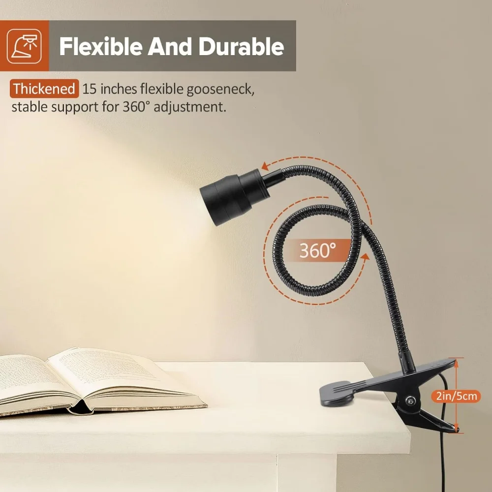 Imagem -03 - Zoomable Luzes de Leitura Led com Braçadeira Usb Livro Luz Flexível Gooseneck Ler a Noite Lâmpada Livro Ajustável Studing Leitura Lâmpada