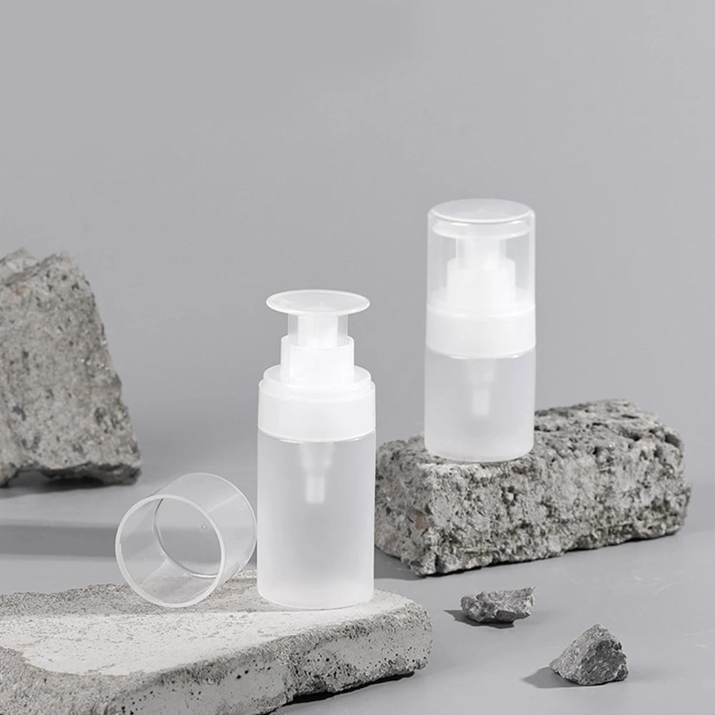 3pcs 100Ml Press Type Travel Bottle Set Reusable Portable Dispenser For Toner Cleansing Water Lotion Skincare Tool