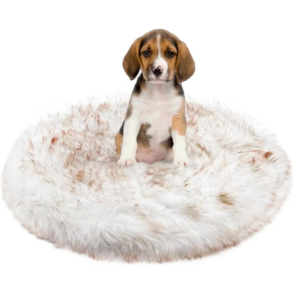 

Luxury Faux Fur Orthopedic Dog Bed, Memory Foam Dog Bed for Small, Medium|