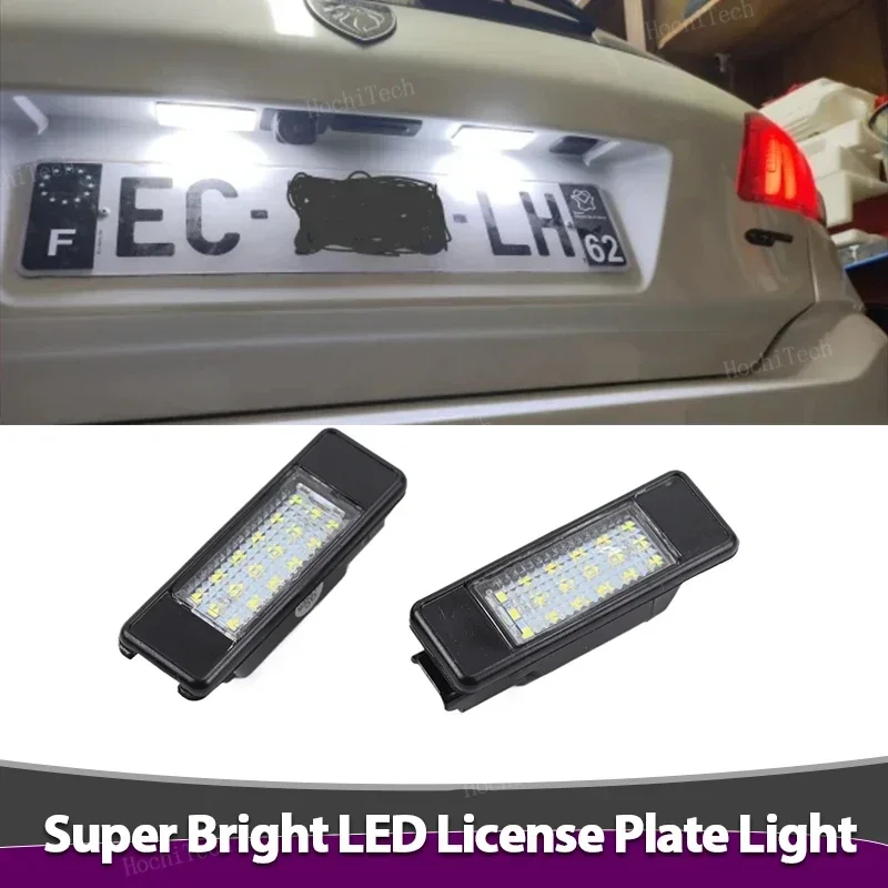 2Ps LED Number License Plate Light 12V Number Lamp For Peugeot 106 1007 207CC 307 308 3008 406 508 For Citroën C2 C3 C5 C5 C6 C8