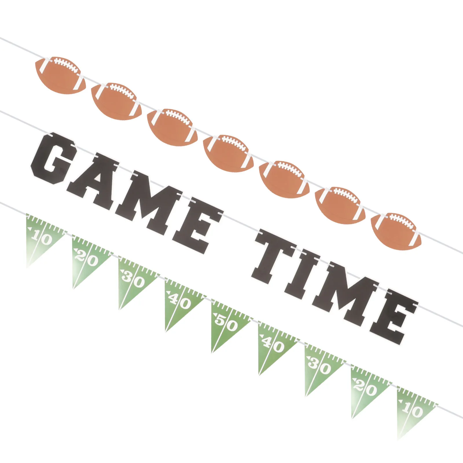 

Набор из 3 украшений для дня рождения в стиле американского футбола: подвесные баннеры для стен, дверей и ветвей деревьев