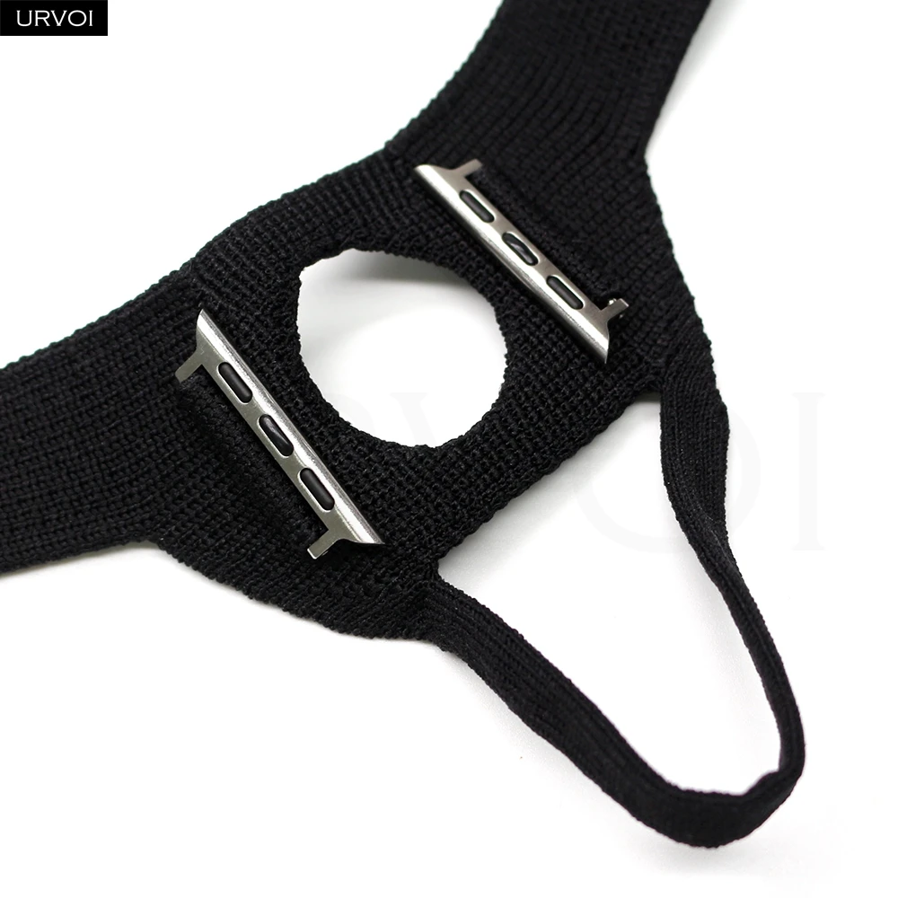 URVOI حزام مريح لساعة أبل الترا 3 2 سلسلة 11 10 9 8 7 SE3 حزام راكب لملحقات ساعة iWatch المتماسكة القابلة للتنفس