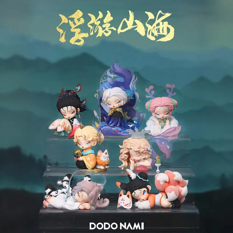 Cajas ciegas oficiales de la serie Dodo Nami Floating Mountain And Sea, figuras coleccionables de estilo chino, juguetes, muñecas, regalos